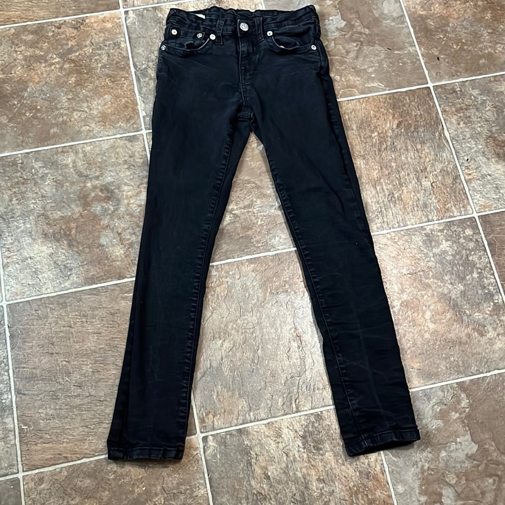 True religion black skinny jeans